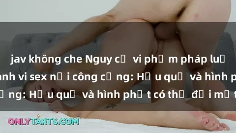 jav không che Nguy cơ vi phạm pháp luật khi thực hiện hành vi sex nơi công cộng: Hậu quả và hình phạt có thể đối mặt